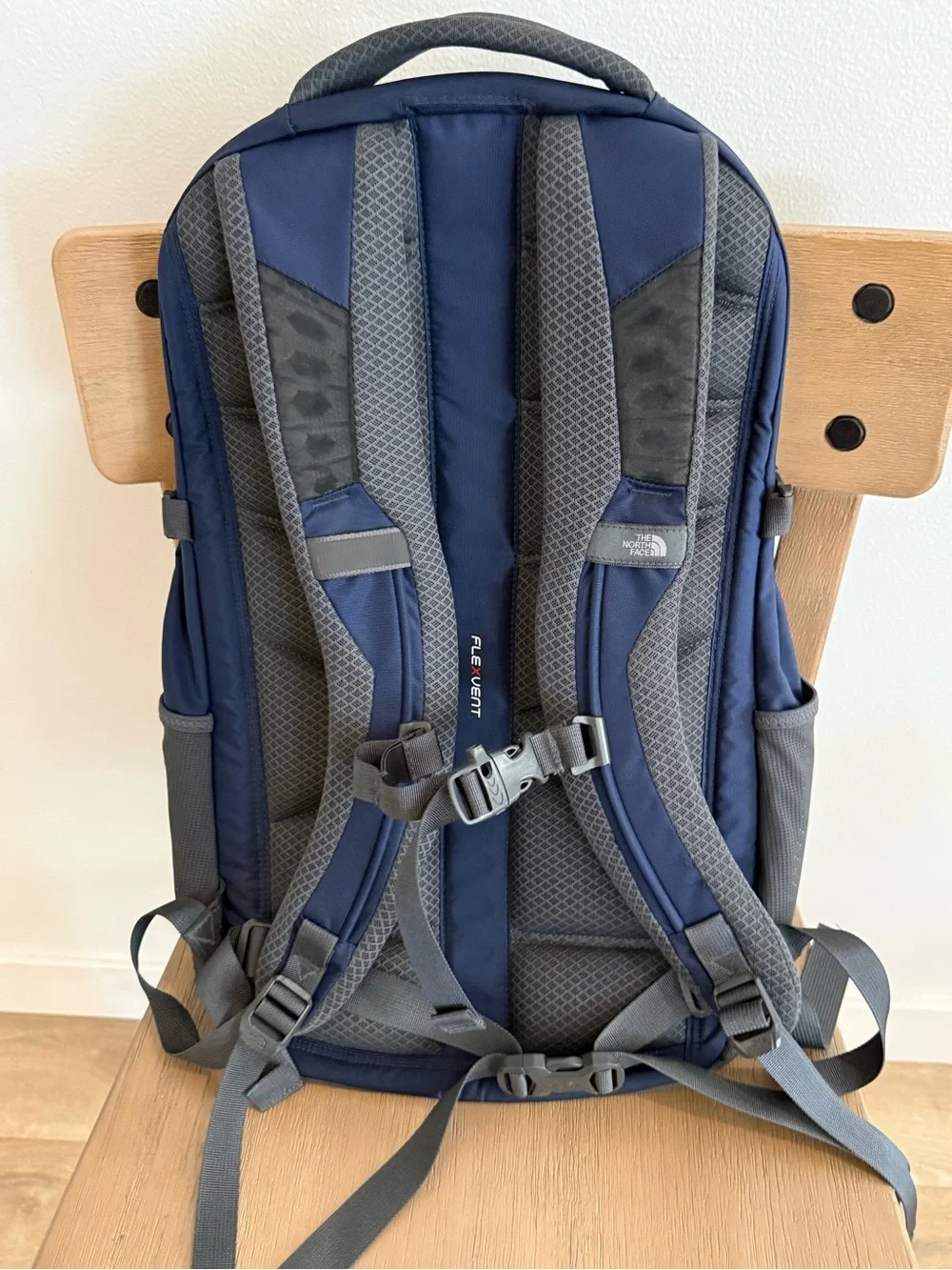 The North Face Navy and Gray Daypack Backpack